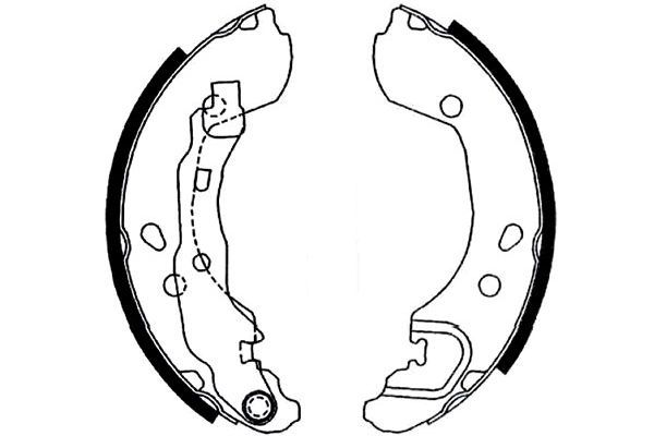 KAVO PARTS Bremžu loku komplekts BS-7420